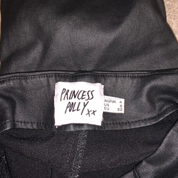 Princess Polly black leather pants - Picture 3 of 3